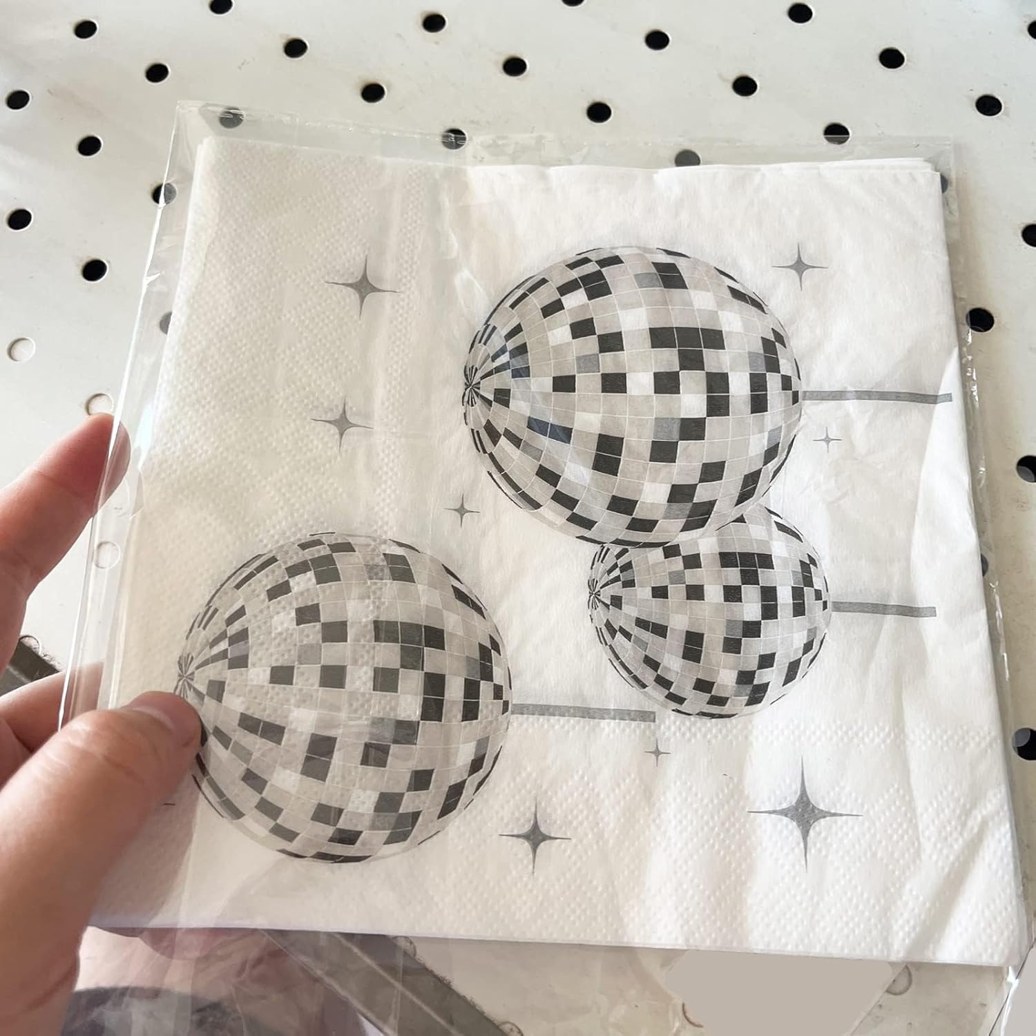 JDFHFGB 20 Pcs Disco Napkins,Disco Ball Napkins for 70S 80S Themed Party Supplies,Disposable Silver Napkins for Bachelorette Birthday Dance Party Decorations image number 5