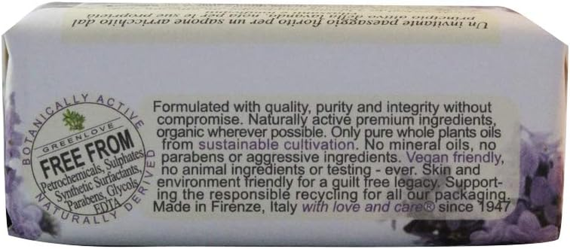 Nesti Dante Marsiglia Toscano Triple Milled Vegetal Soap - Lavanda Toscana 200G-7Oz image number 3