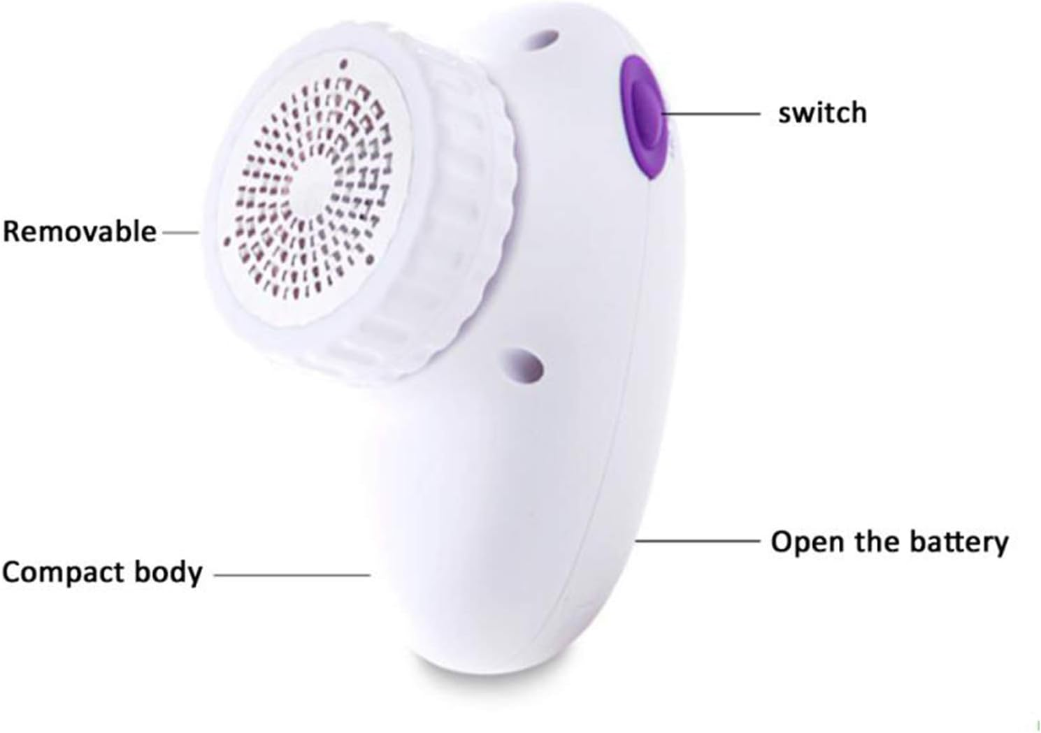 Hard Skin Remover Electric Foot Grinder Portable Rechargeable Callus Exfoliate Hard Skin Remover Pedicure Head Tools for Dry, Hard image number 1