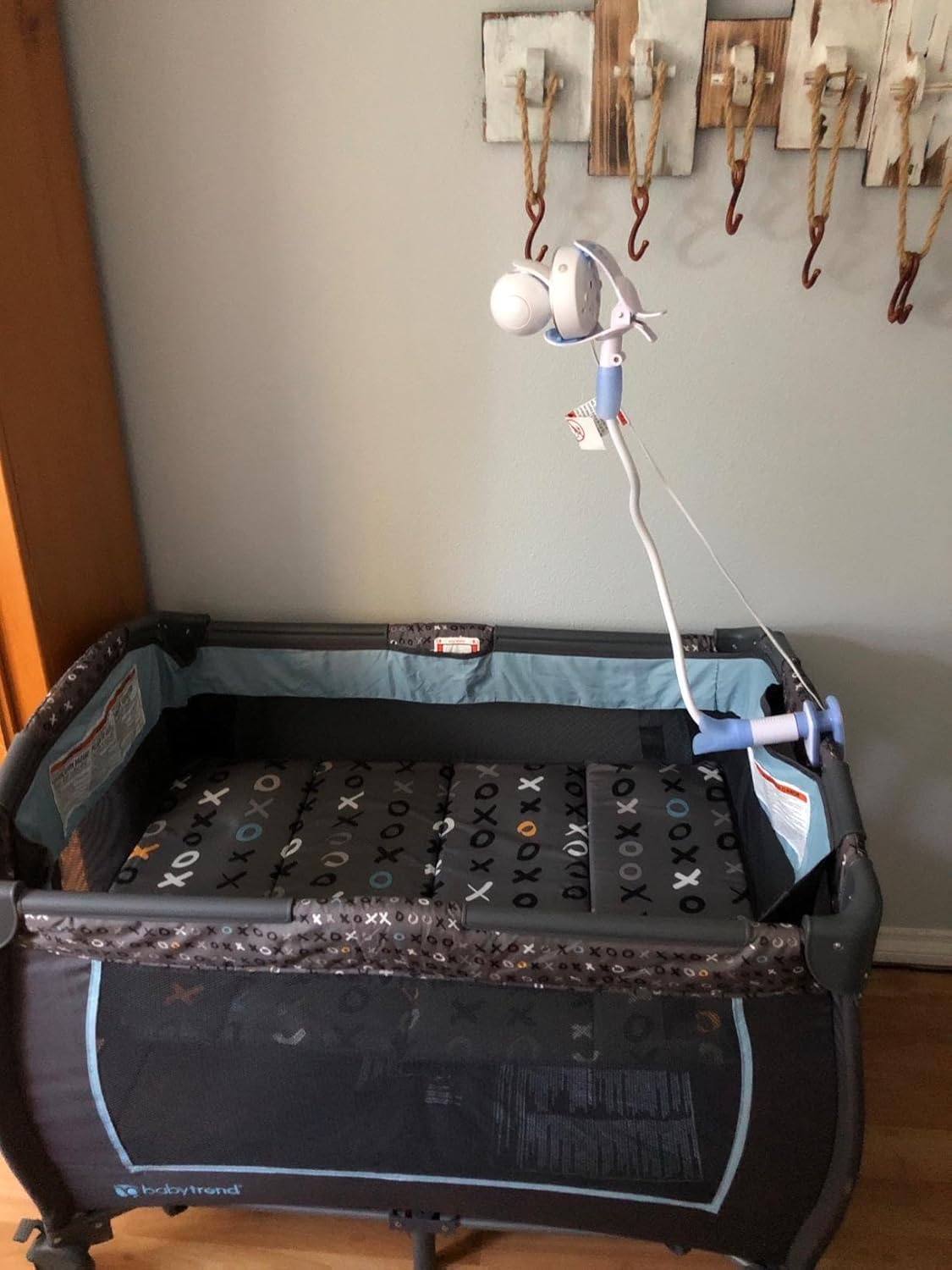 Universal Flexible Baby Monitor Holder for Cots - No Drilling Required.