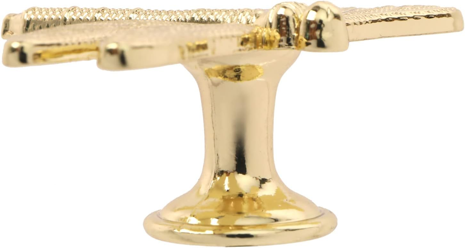 SING F LTD 4PCS Dragonfly Knobs Handles Unique Dragonfly Shape Decorative Handles with Mounting Screws Furniture Hardware Accessories for Cabinet Wardrobe Drawer Dresser Gold