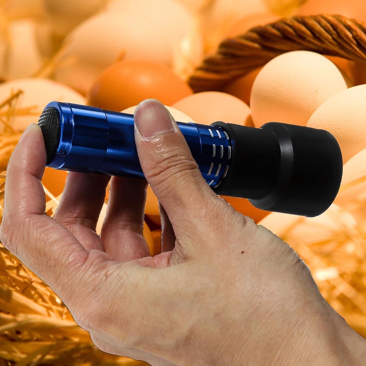 Red Egg Tester Incubator Candling Lamp Cool Bright Light for Poultry Egg Fertility Checking and Cold Incubation Equipment Candler for Indoor Outdoor Use image number 2