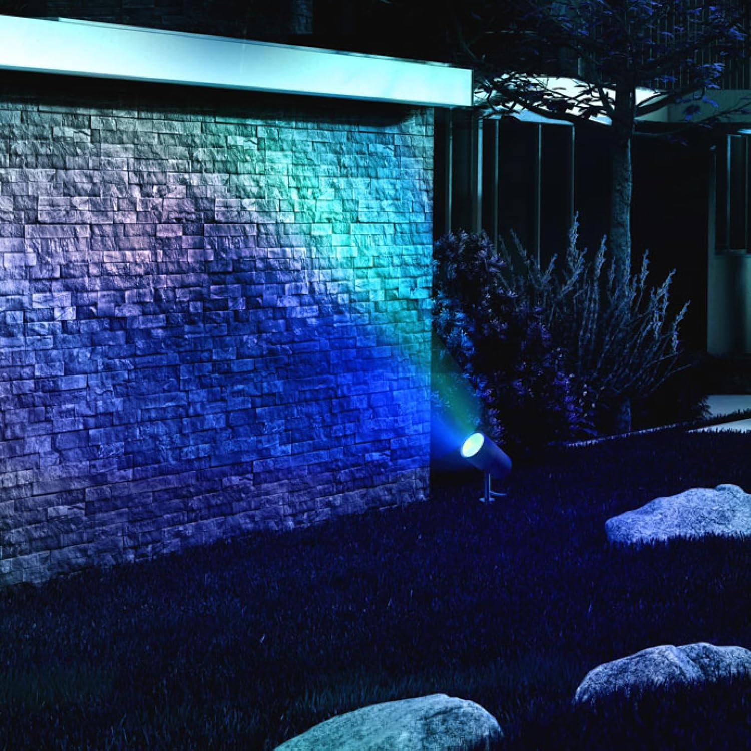 LIFX Supercolour Outdoor Spot Garden Light 1600 Lumens, Wi-Fi Smart LED, IP66 Rated Weatherproof, (Power Supply Not Included), Alexa, Google, Homekit Compatible. image number 4