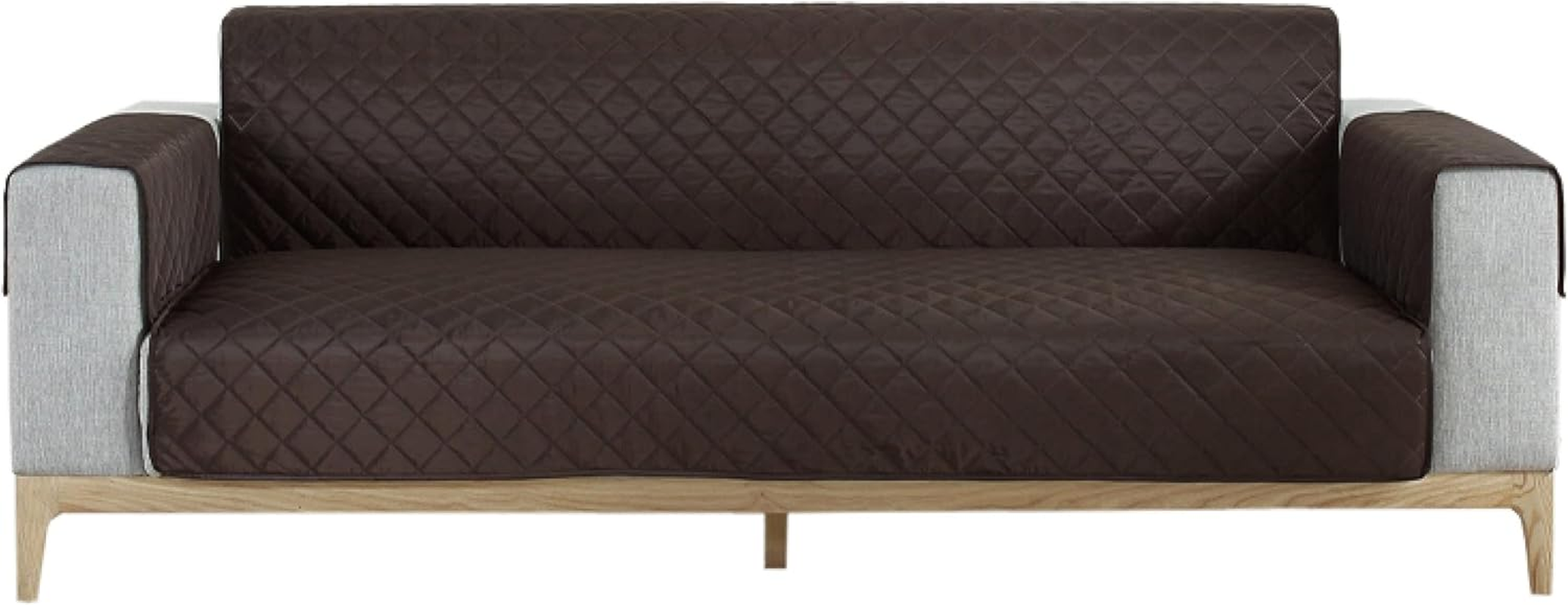 Waterproof Pet Sofa Cover (Maroon, 2 Seater) - Diamond-Quilted, Anti-Slip Base, Antifouling, Well-Stitched Edges - Ideal Pet Covers for Sofas and Lounge Protection image number 1