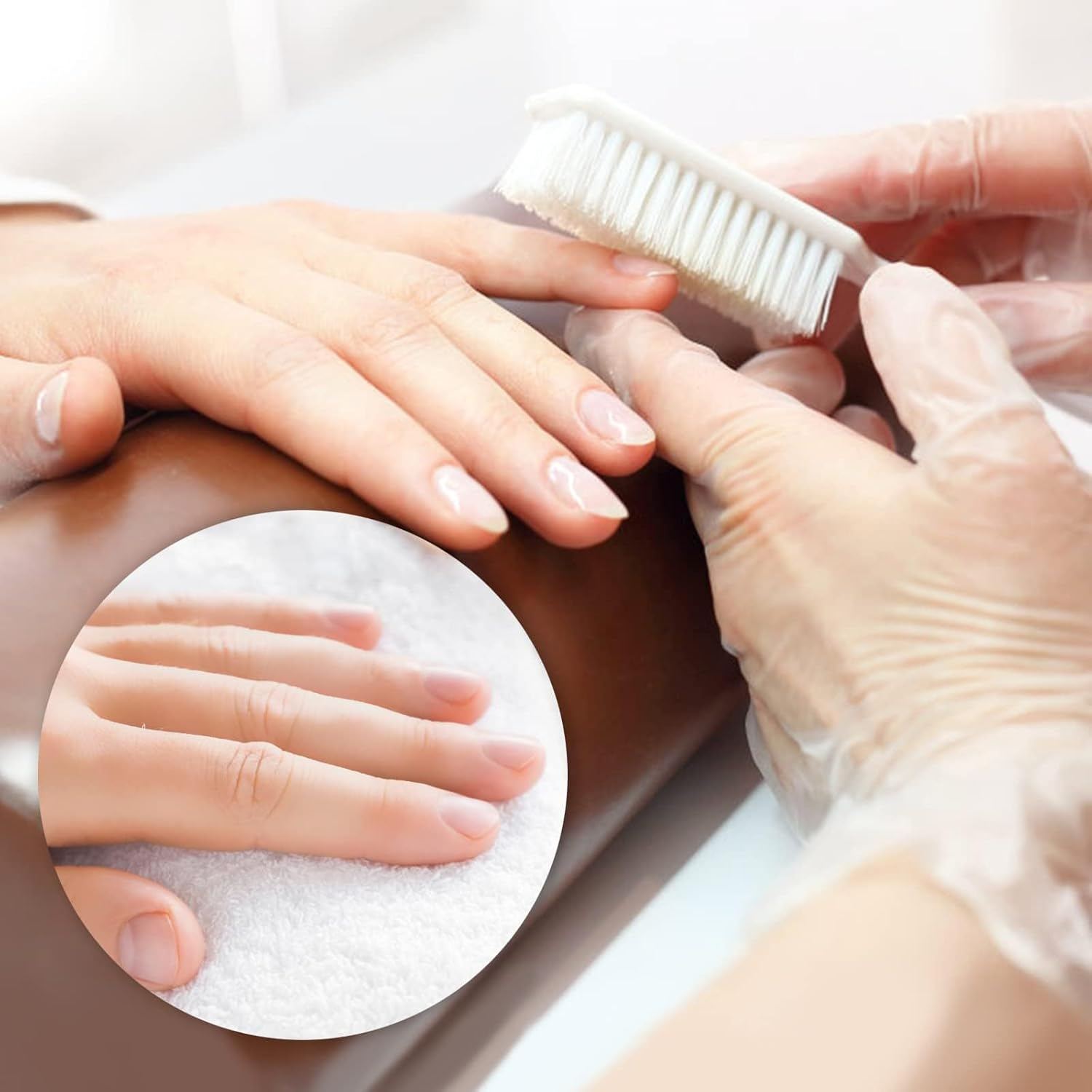 10 Pcs Handle Grip Nail Brush, NICEMOVIC Hand Fingernail Cleaner Brush Manicure Tools Scrub Cleaning Brushes Kit, Use for Toe and Nail Cleaning (Bright Colors) image number 2