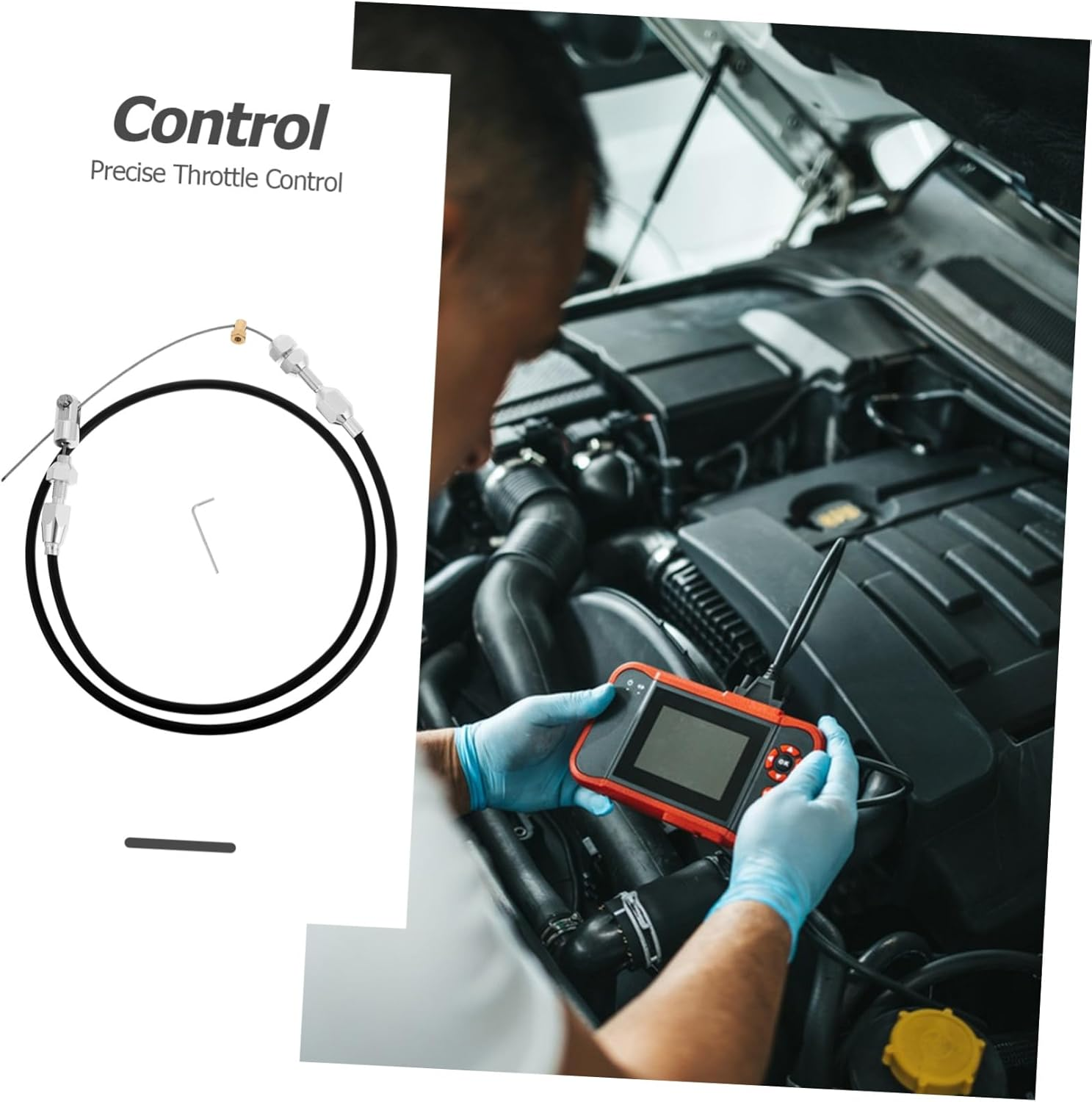 Iplusmile Car Throttle Cable Kit for Automotive Throttle Cable Replacement for Car and Small Engines image number 4