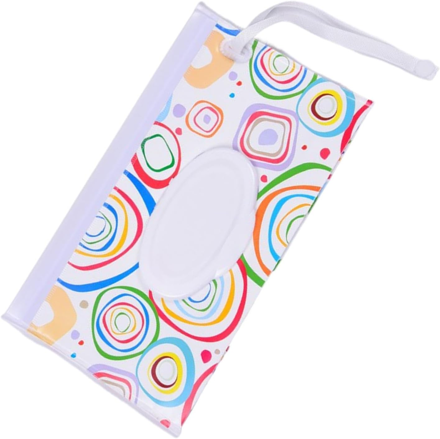 Baby Wipe Holder - Wipe Holder for Diaper Water Resistant | Reusable Wipes Pouch Wipe Holder with Wrist Strap for Stroller Vehicle Shopping