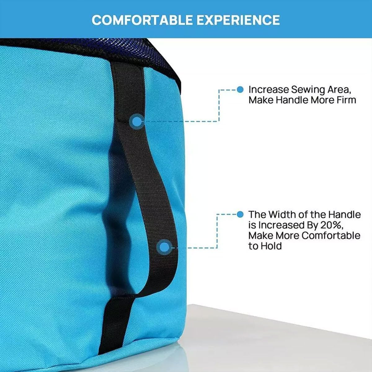 AIMALL RV Waterproof Hose Storage Bag Set 9.45X17.7 Inch Foldable PU Organiser Pouch with Oxford Lining for Water Sewer Power Cables &ndash; Yellow Blue Black Options image number 5