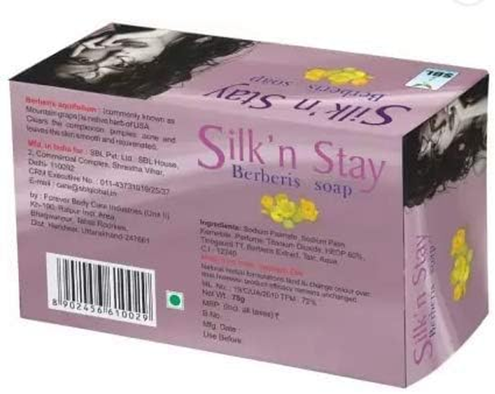 SBL Silk N' Stay Berberies Soaps 75G (Pack of 12) image number 1