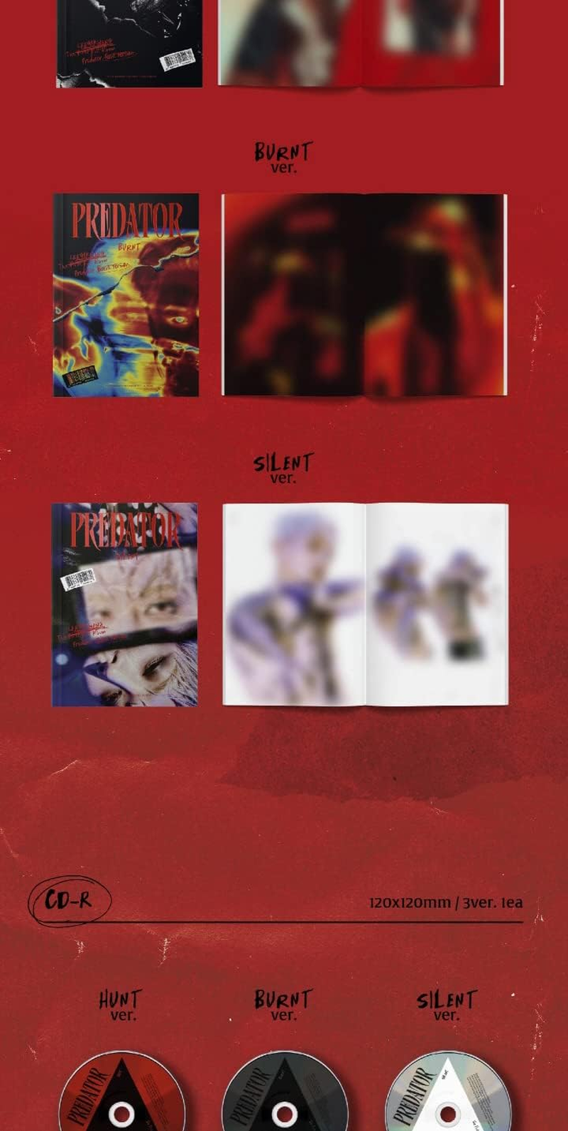 HIGHLIGHT Lee Gikwang PREDATOR 1St Album Hunt Version Cd+1P Folded Poster on Pack+72P Photobook+1Ea Sticker+1P Photo Postcard+1P Film Photocard+1P Photocard+Tracking Sealed image number 3