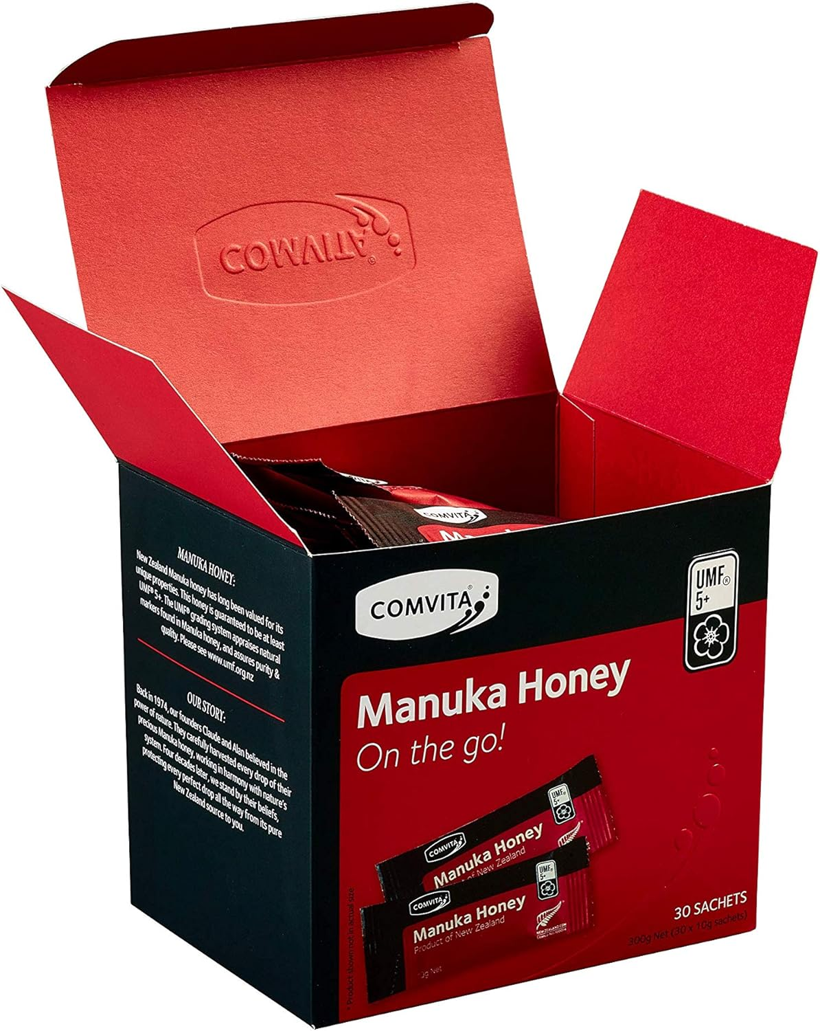 Comvita UMF 5+ Manuka Honey On-The-Go Sachets 10G X 30 Pack image number 2