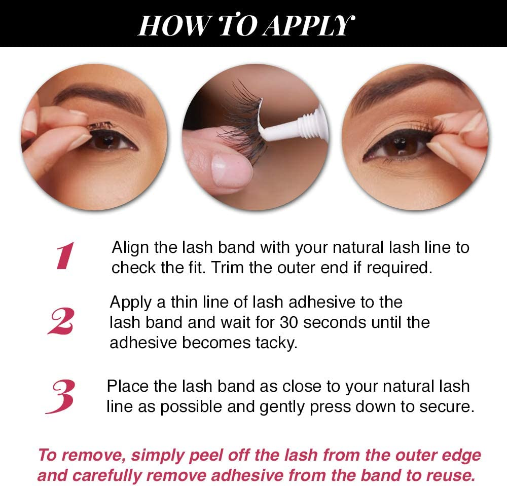 Ardell Accents Eye Lashes, 301 Black image number 3