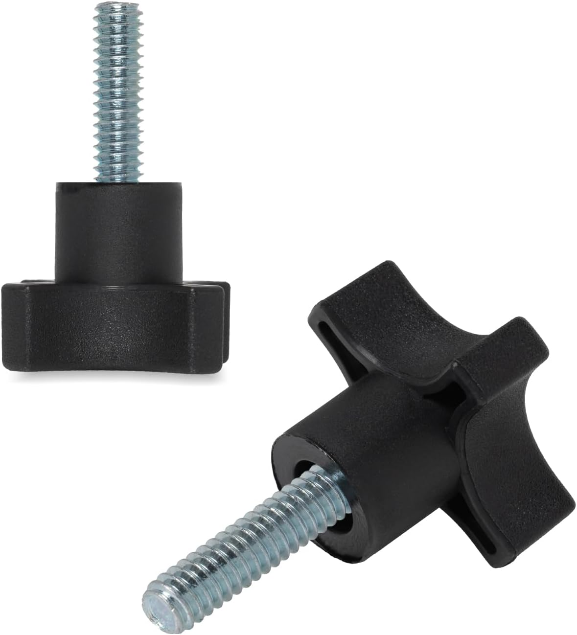 POWERTEC QNB3009-P2 4-Point Stud Knobs, 5/16"-18 Threaded Thumb Screw Star Knob with 1" Stud, 10 PK image number 4