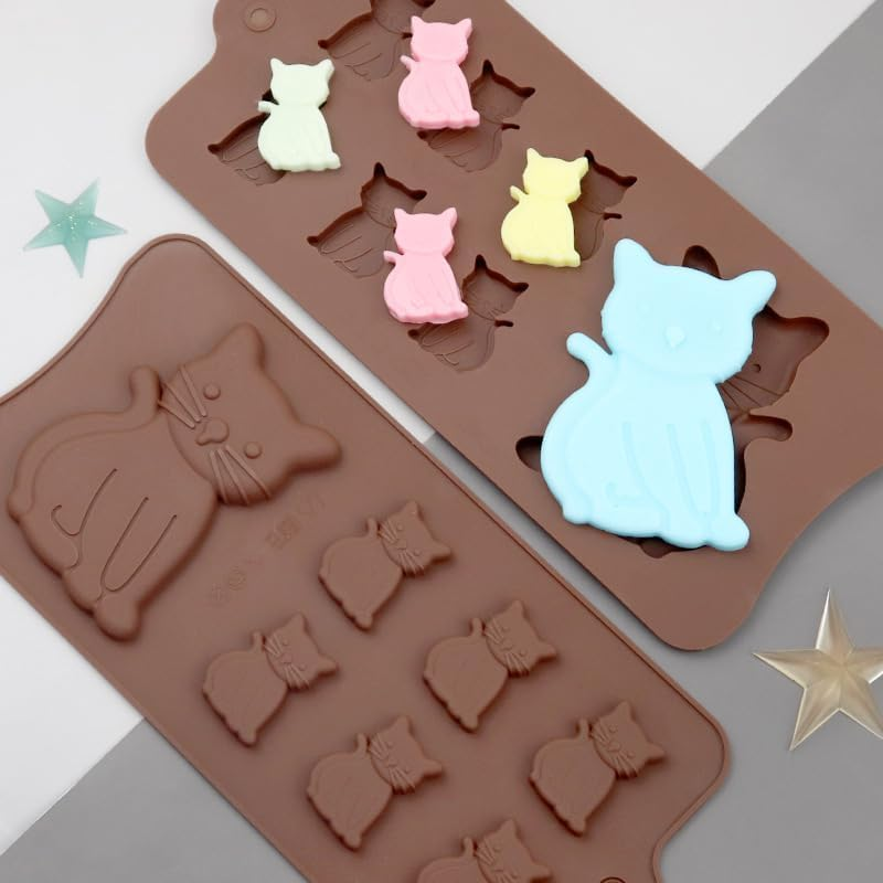 Cat Cake Mold Silicone 3D Kitten Biscuits Fondant Handmade Bakeware Tools Clay Chocolate Candy Mould image number 6