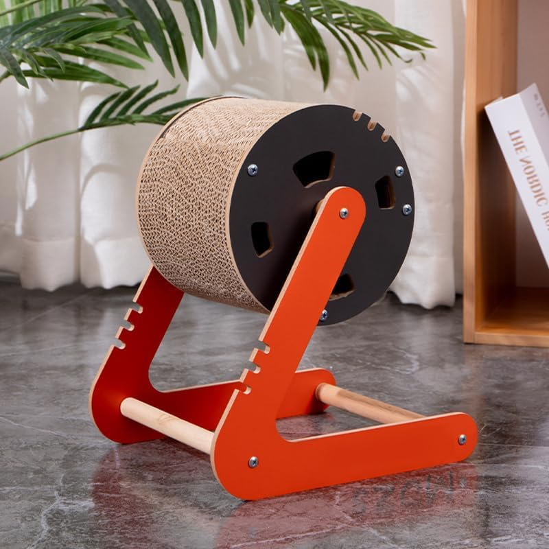 Cat Scratching Board Scratching Ball Toy Cat Scratch Post Rotating Cat Wheel Toy for Kitty Small Animals Kitten Exercise image number 6