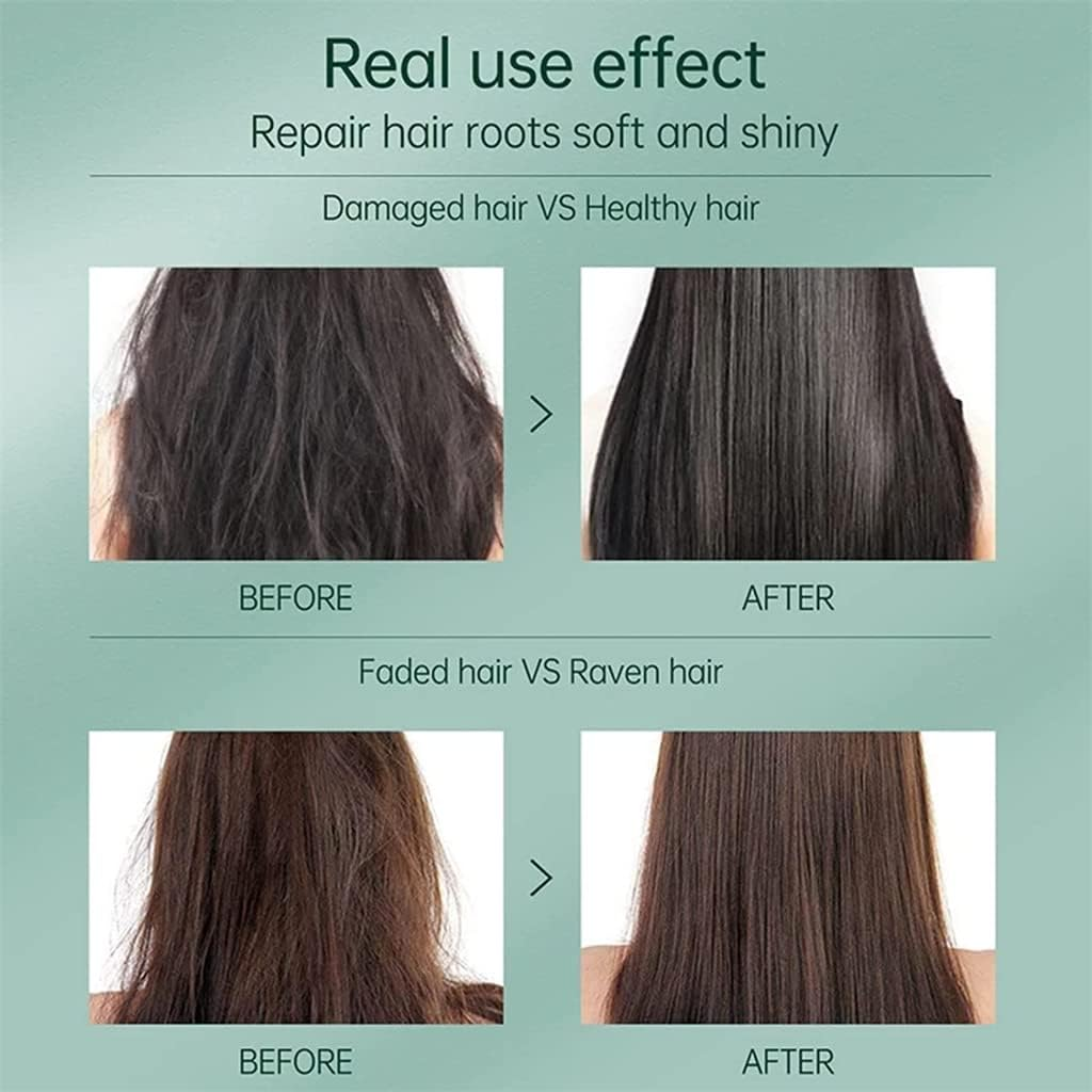 Green Energy Boosting Hair Mask, Repair Dry Damaged Hair Mask Scalp Treatments Hair Care, Non-Greasy Make Hair Fluffy, Strengthen Anti-Frizz Shine