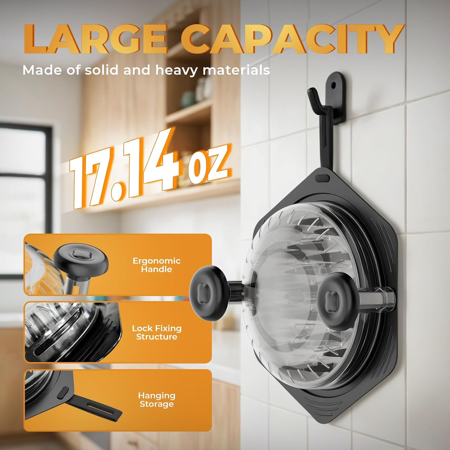 Cleangor Chicken Breast Shredder Tool Twist Large, BPA Free Meat Shredder with Ergonomic Handle, Non-Slip Food Shredder Tool for Pork, Set of Chicken Shredder with Brush & Fork (1, Black) - Black image number 6