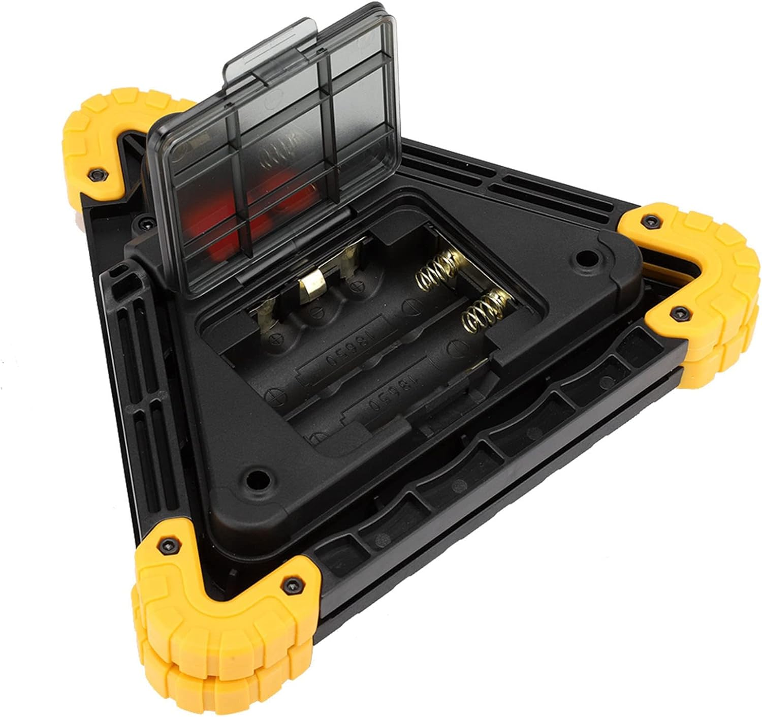 Lwuey Multifunctional Emergency Triangle Warning Light for Vehicles, Triangular LED Safety Flashing Sign Roadside Reflective Triangles Lamp Accident for Outdoor Camping Car Repairing Job Site Lighting image number 4