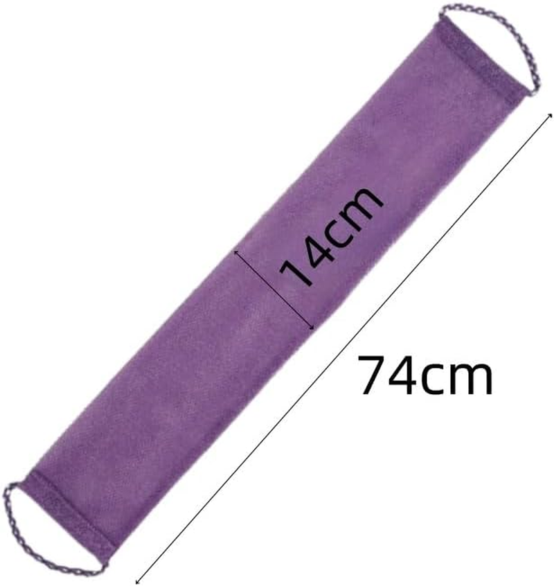 2 Pcs African Bath Net Sponge,Afzoryxn African Net Sponge, African Exfoliating Net Washcloth, Bathing Sponge Net, Long African Bath Sponge,African Exfoliating Net for Skin Smoother Daily Use.(Blue+Purple)