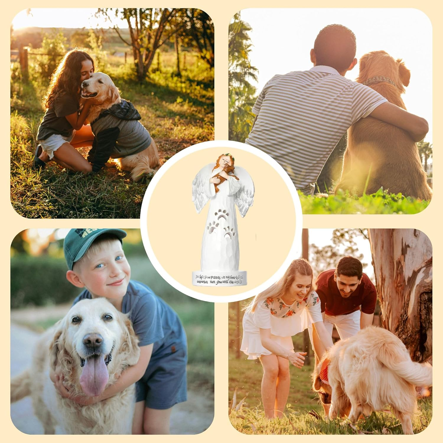 Pet Memorial Gifts for Dogs, Dog Mom Gifts for Women, Pet Loss Sympathy Gift, Angel Figurines Reminder image number 2