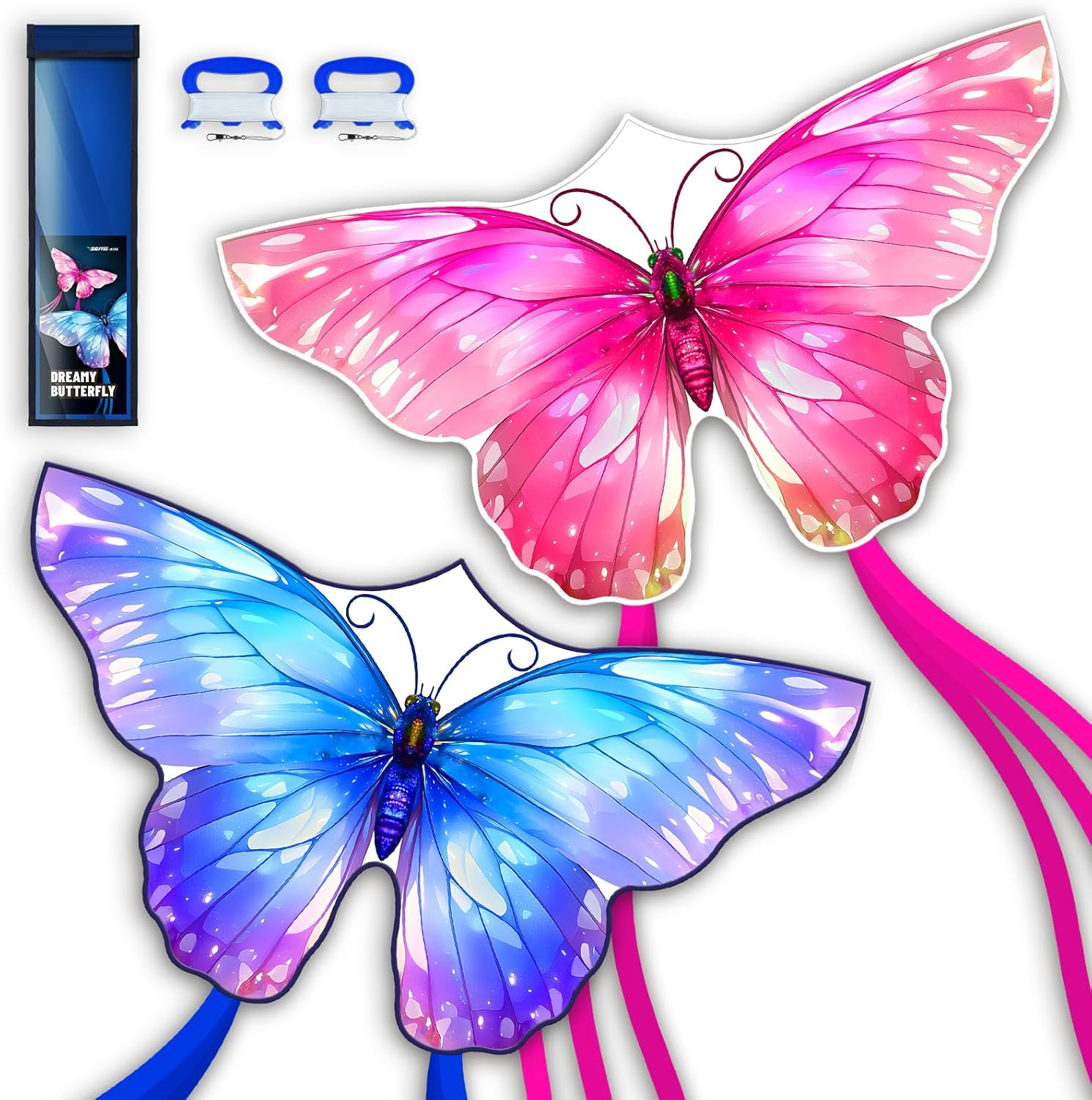 Sgftre Schmetterlingsdrachen F&uuml;r Kinder Und Erwachsene,Lleicht Zu Fliegen Outdoor-Spielzeug F&uuml;r Jungen Und M&auml;dchen, Ideal F&uuml;r Outdoor-Aktivit&auml;ten image number 3
