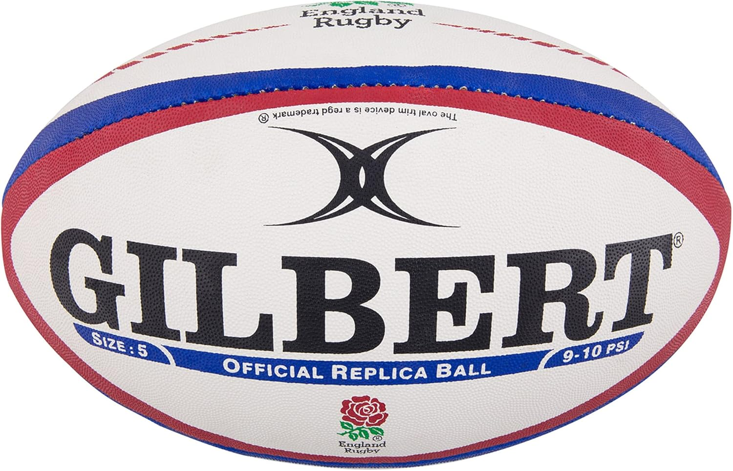 Gilbert England International Replica Rugby Ball - Size 5 -