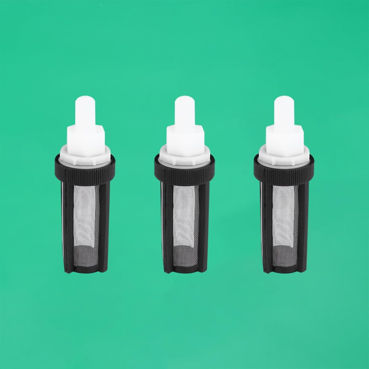 SEWACC 5Pcs Submersible Pump Filter Stainless Steel Mesh Water Inlet Strainer for Micro Pumps Efficient Debris Blocking Rust-Resistant Silicone Tube Inlet Filter