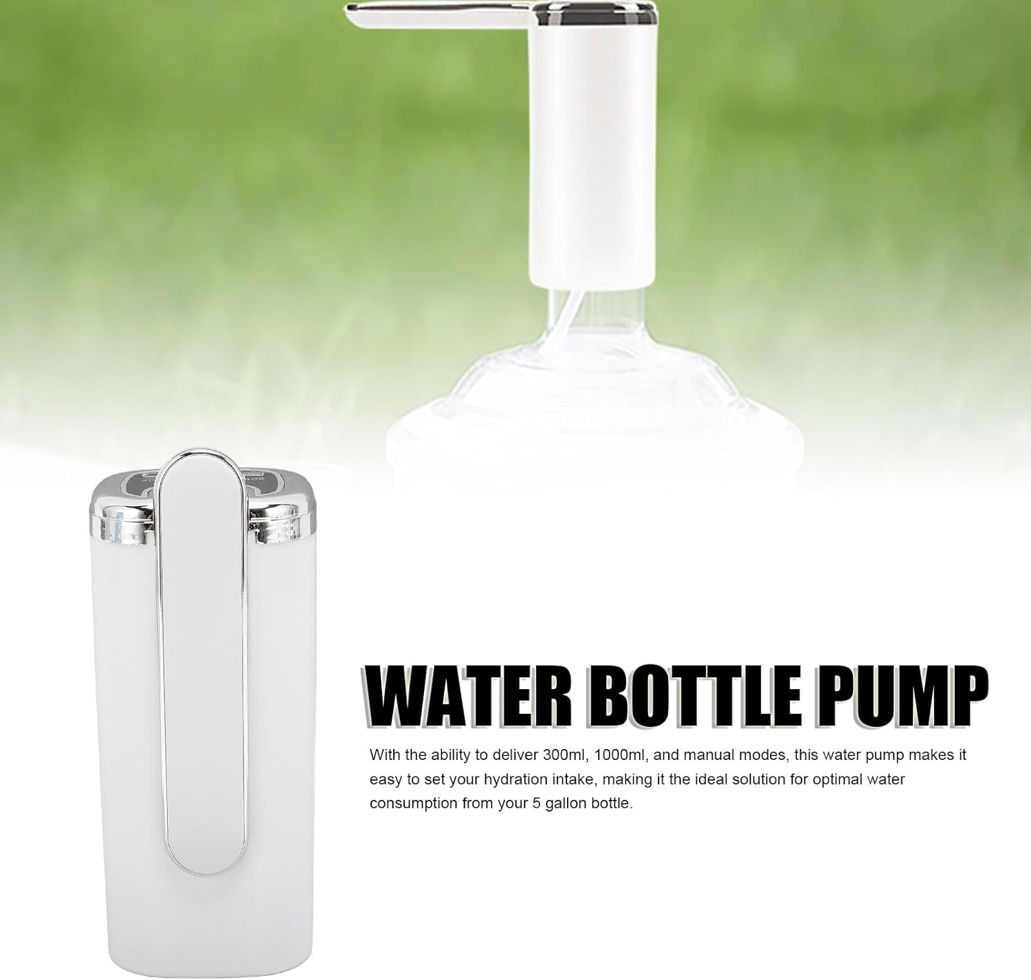 Water Dispenser for 5 Gallon Bottle, Portable Water Bottle Pump, Rechargeable Electric for 5 Gallon Jug, Automatic Drinking Water Pump, Portable 5 Gallon Water Bottle