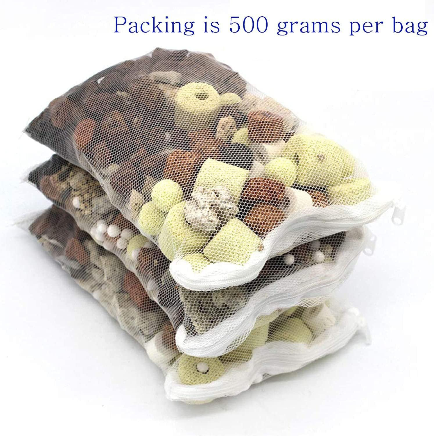 AIMALL 12In1 Ceramic Bio Ball Filter Media for Aquarium Fish Tank, Pond Filter, Biological Rings for Water Purification, Algae Prevention, and PH Stabilization image number 5