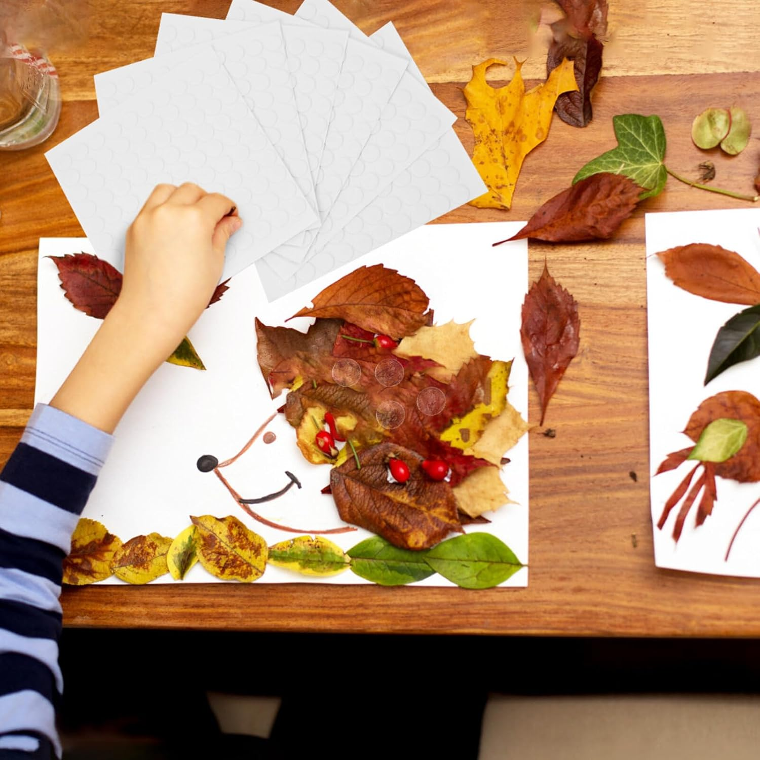 COHEALI Double Sided Adhesive Dots, Clear Removable Sticky Adhesive Mounting Putty, Waterproof No Trace Dots Adhesive Putty for Poster Picture Festival Decoration image number 4