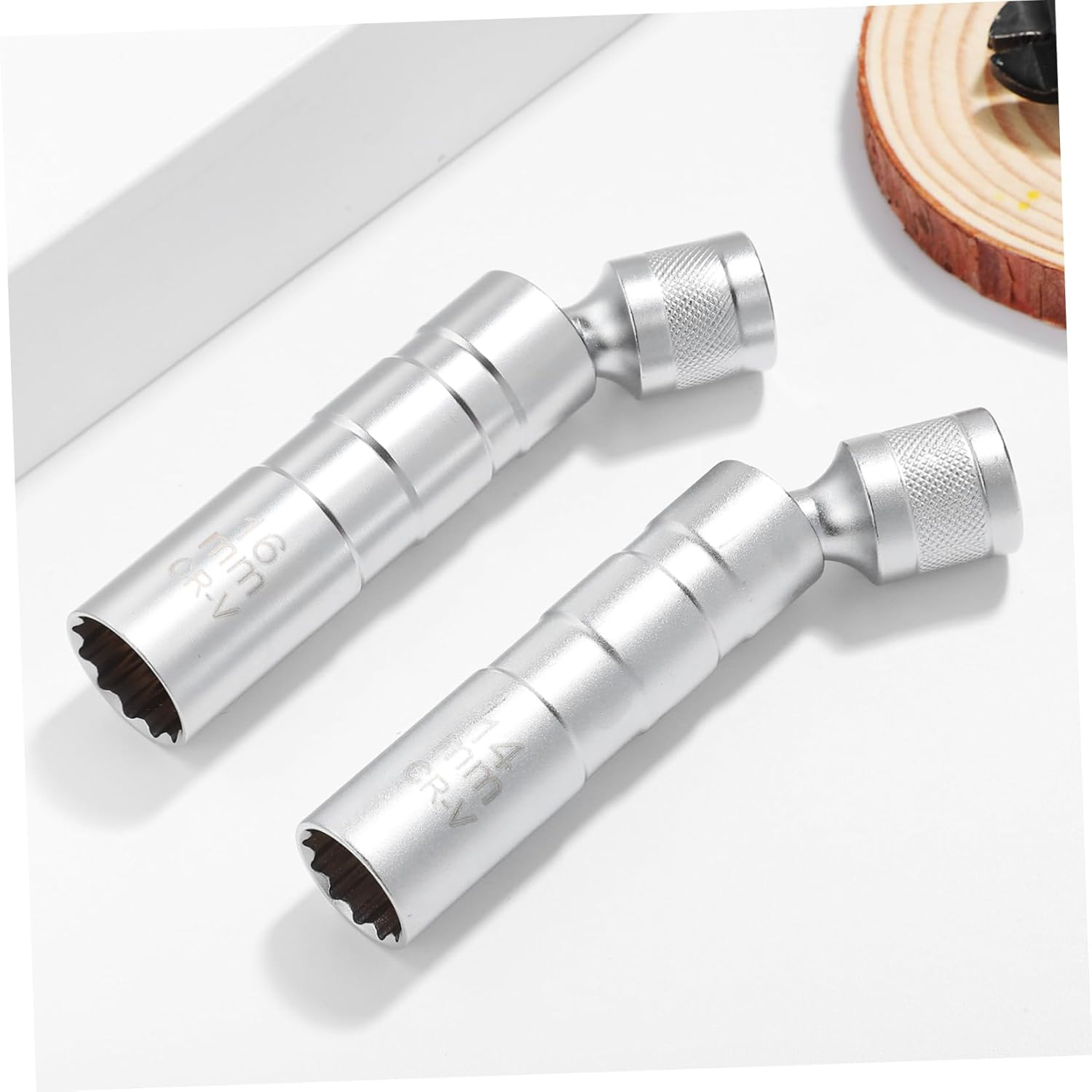 Cabilock 2Pcs Magnetic Thread Spark Socket Automotive Repair Tools for Easy Removal and Installation of High-Strength Steel Construction image number 1