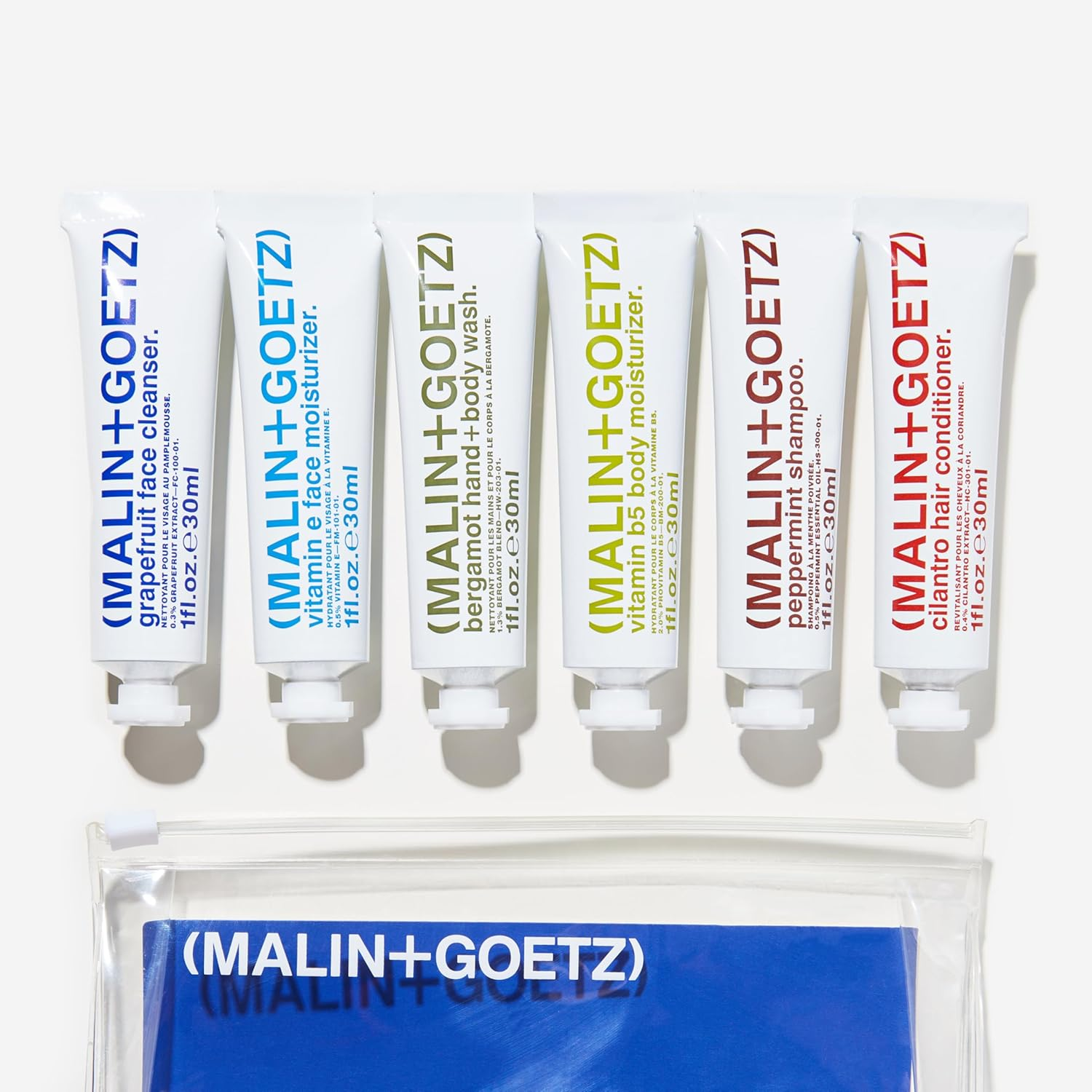 Malin + Goetz Essential Starter Kit- Including Hair Shampoo & Conditioner, Facial Cleanser & Moisturizer, Body Wash & Moisturizer, All Natural Ingredients, All Skin Types, Cruelty-Free, Vegan image number 6