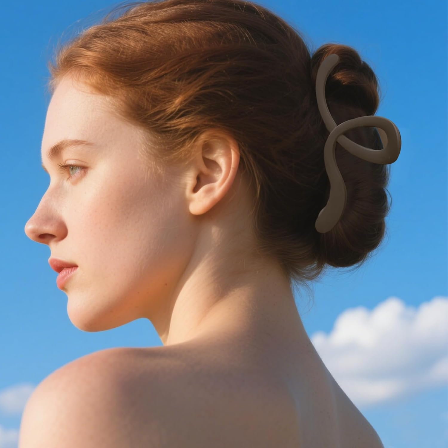 8Pcs Matte Hair Clips 4.33 Inch Hair Claw Clips Medium Women and Girls Hair Clips Versatile Commuter Rectangular Claw Clips Hairstyle Accessories Suitable for Women'S Thin and Medium Thick Curly Hair image number 5