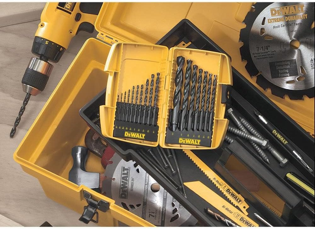 DEWALT DW1167 17-Piece Black-Gold Split-Point Twist Drill Bit Assortment image number 6