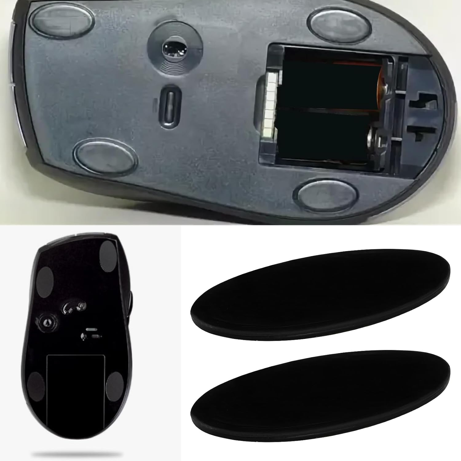 SG Store 20Pcs Mouse PTFE Glides Compatible with Logitech M500 MX610 MX620 16.8 X 9Mm image number 1