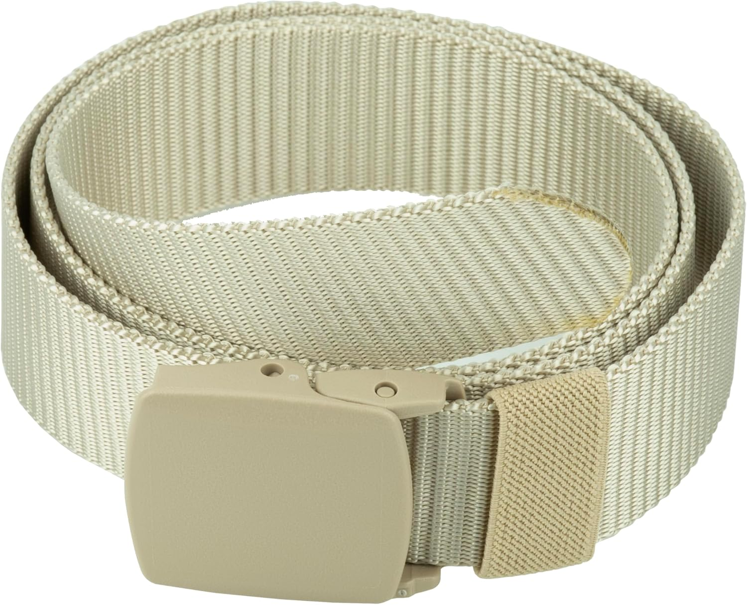 Tactical Nylon Belts for Men, Work Belt Adjustable Slide Plastic Buckle Web Canvas Belt for Outdoor, Airport Friendly