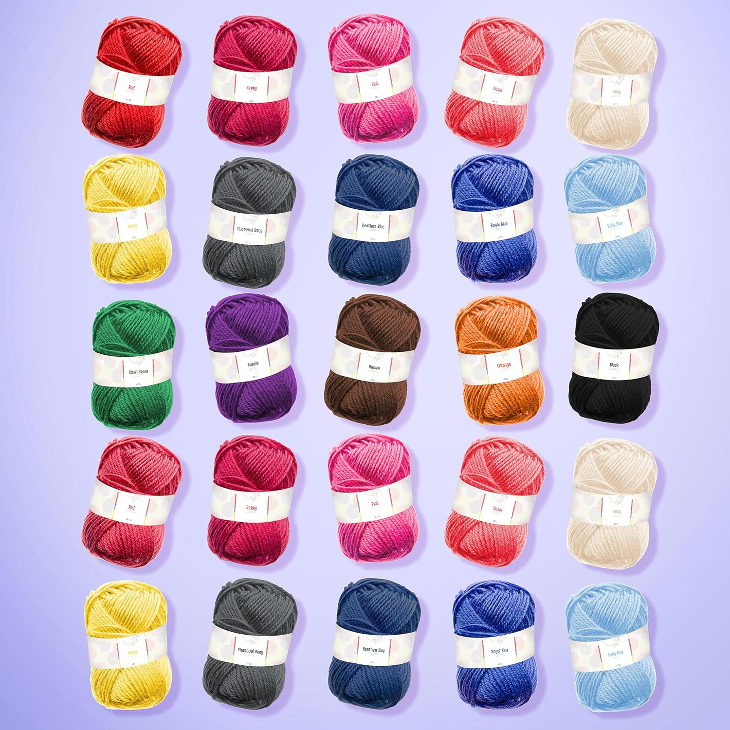 Learn to Crochet Kit for Beginners Adults &ndash; Beginner Crochet Kit for Adults and Kids, 80 Piece Crochet Set with Step-By-Step Guide and Projects Book, Crochet Starter Kit, Crochet Yarn, and Hooks image number 1