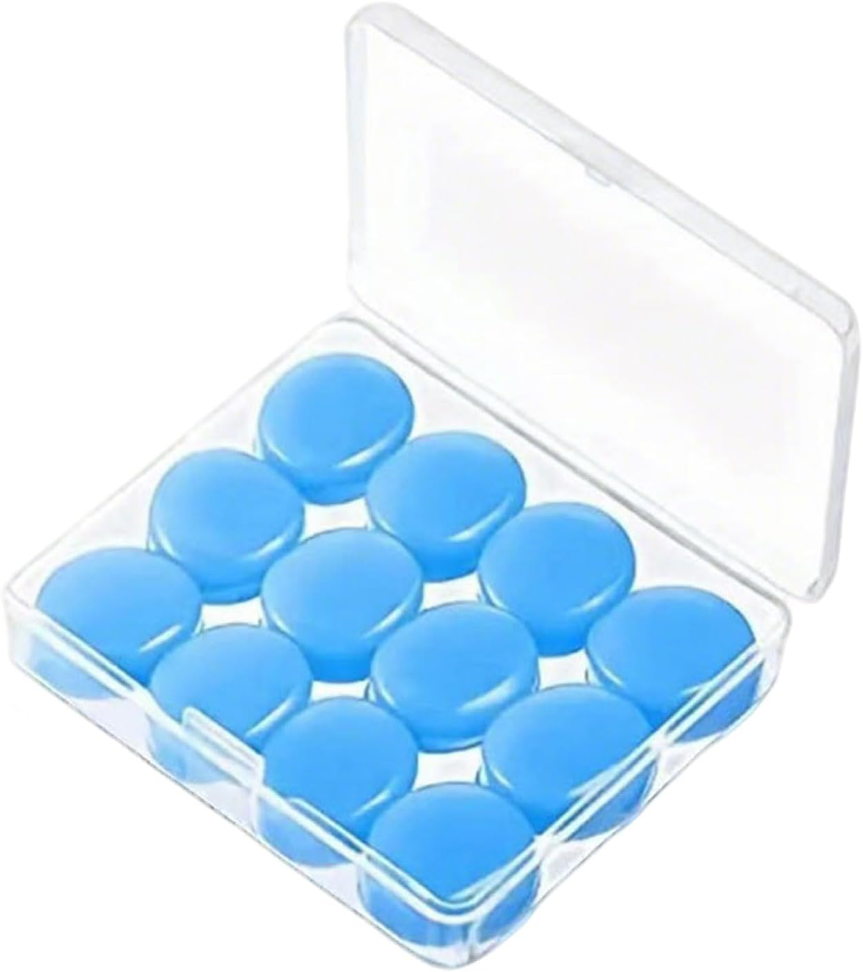 Sleeping Noise Cancelling Silicone Ear Plugs - 32Db NRR Reusable Soft Moldable Waterproof for Snoring, Swimming, Airplanes (6 Pairs)