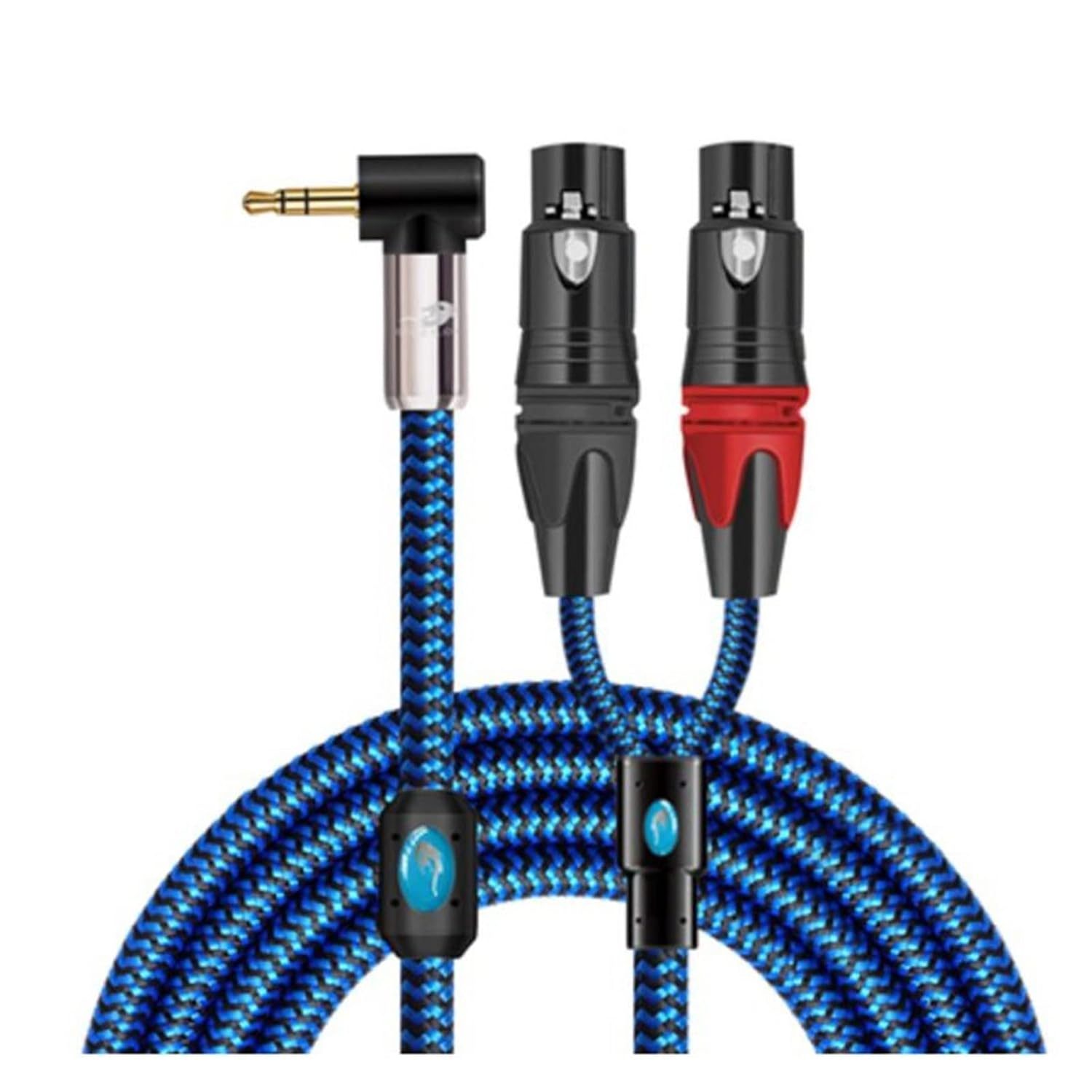 Premium Audio Cable M~Ni Jack to 2 XLR Female Compatible with Car Headphone AMP Hi-Fi 3.5Mm Split to Regular XLR Cable Shielding 1M 2M 3M 5M(I3.5-2X(F),0.75Meter)