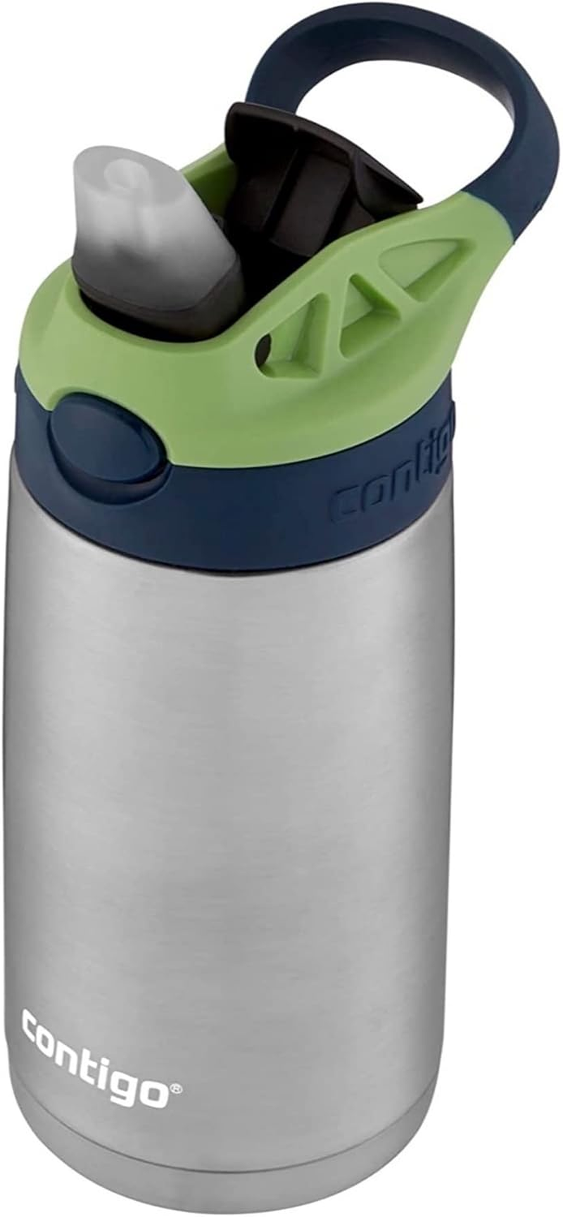 Contigo Kids Autospout Water Bottle, Monsters, 414Ml Capacity | Easy-Clean Lid Designed | Pop-Up Straw with Spill-Proof Valve Prevents Spills Even When Spout Is Open | Perfect for Children Aged 3 & Up