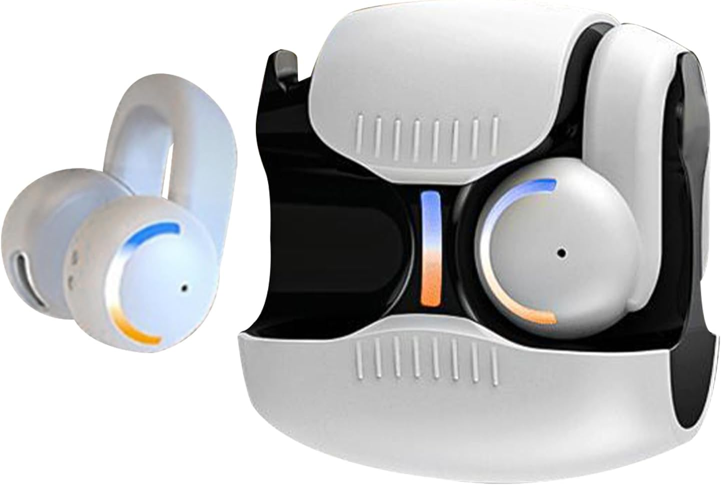 Yorajuy Clip Ear Buds - Wireless Ear Clips Headphones - Lightweight Noise Reduction Earphones Comfortable for Sports Workouts Workplace Shower Sleeping Game Outdoor image number 6