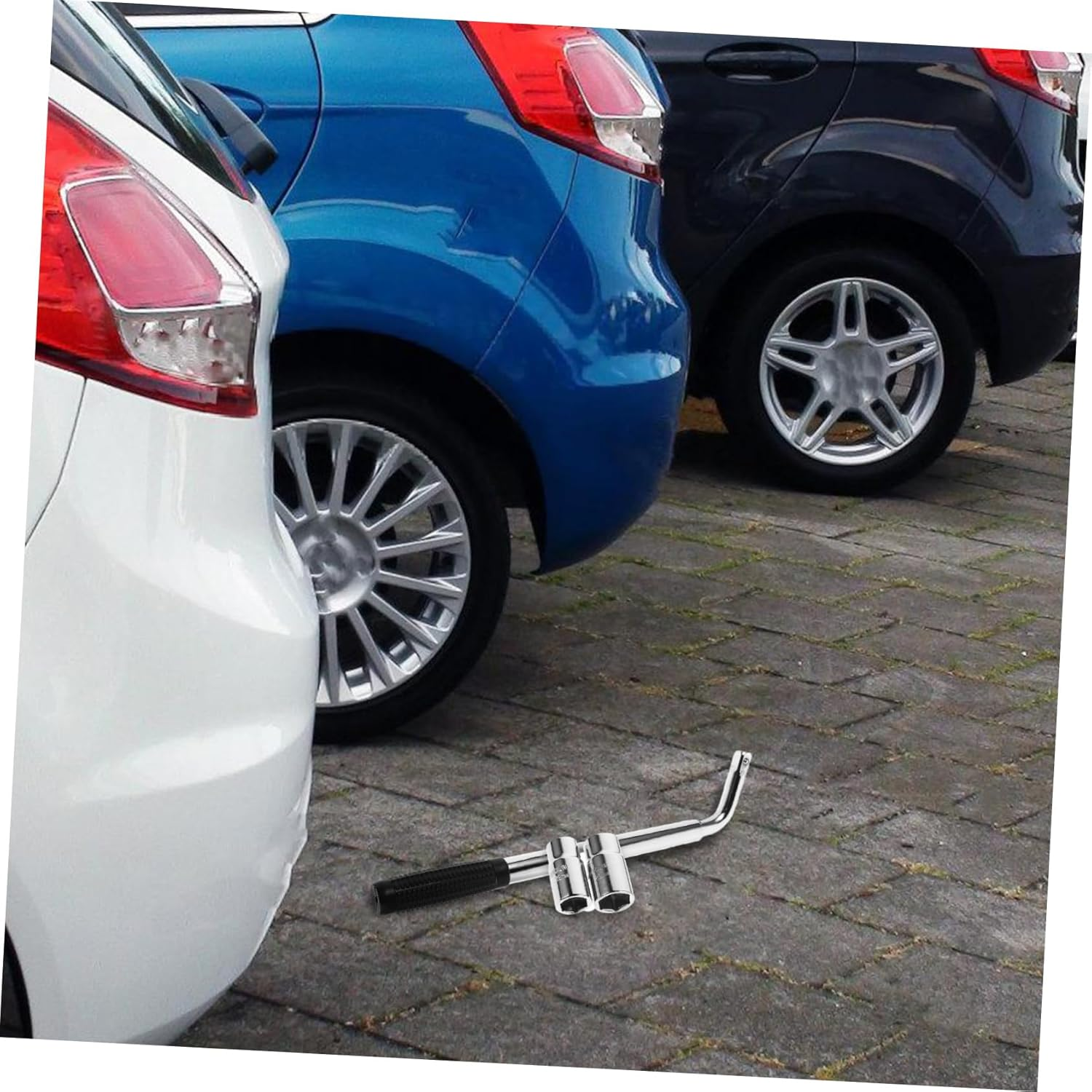 Parliky Car Jack Ratchet Wrench Jack Wrench Long Handle for Tire Wheel Spare Tire Tool Kit for Automotive image number 1