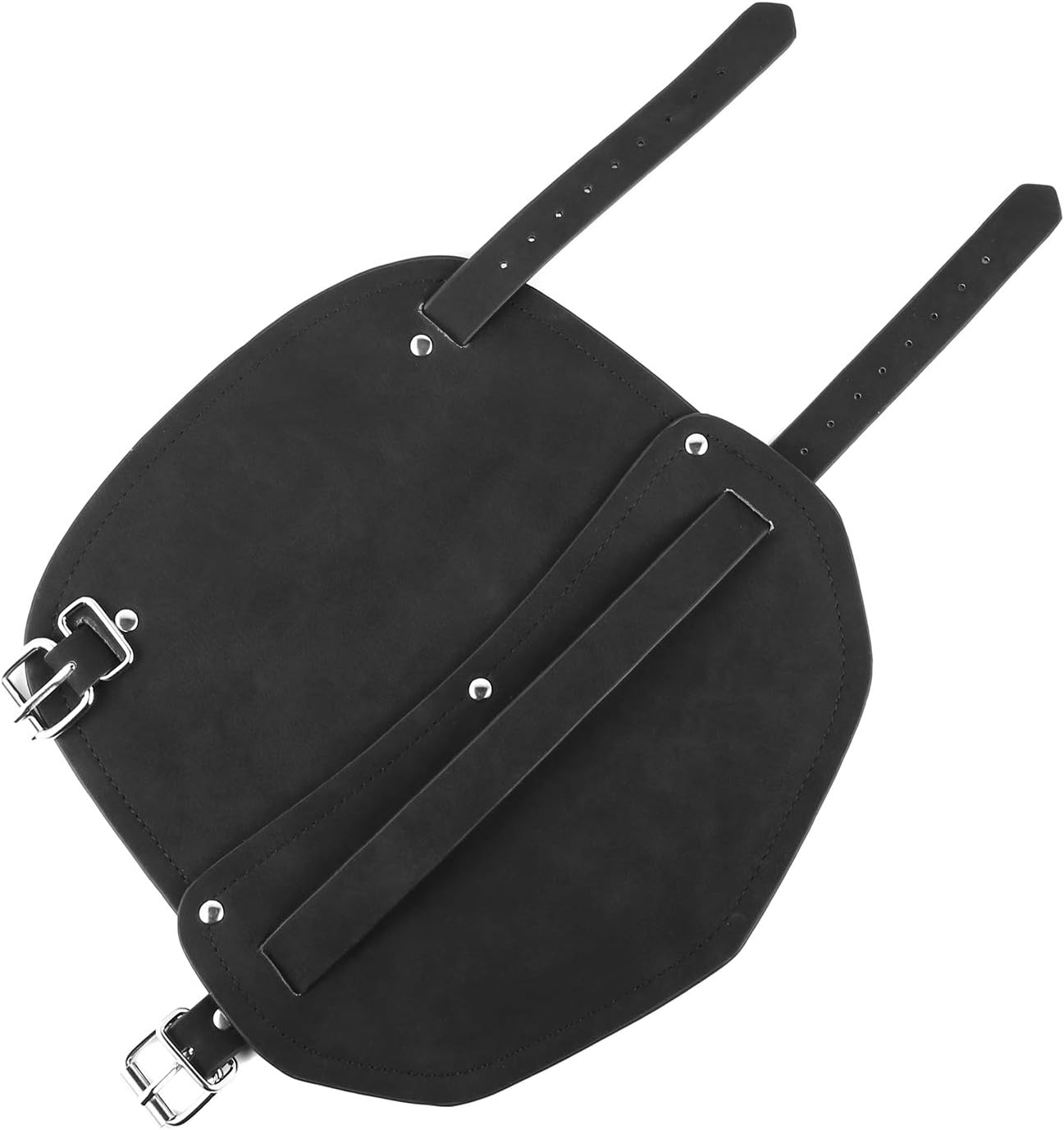 HZMAN Leather Gauntlet Wristband Medieval Bracers Wrist Band Wide Bracer Arm Armor Cuff, 2 Pcs image number 4