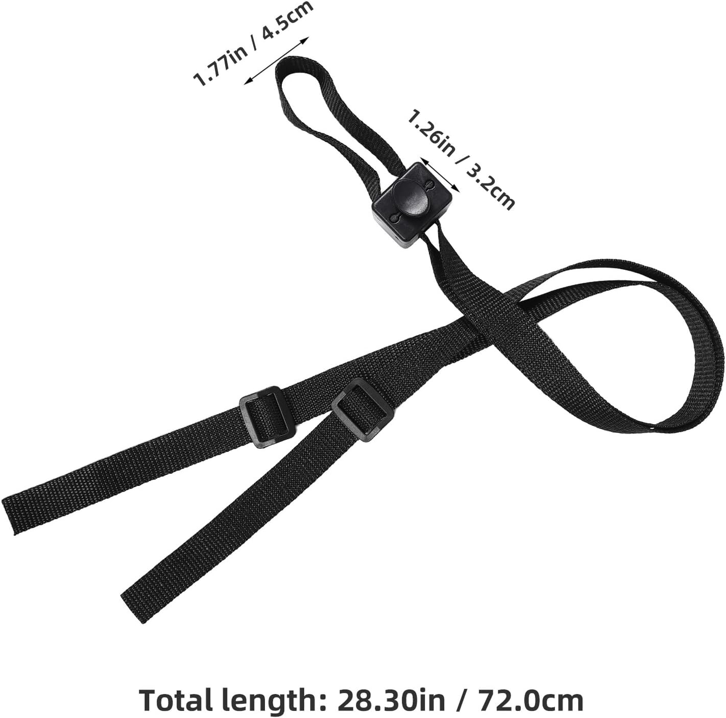 3Pcs Stroller Backrest Strap Safety Harness Adjuster for Recline Control in Prams and Highchairs Polyester Replacement Belt for Secure Seating image number 6