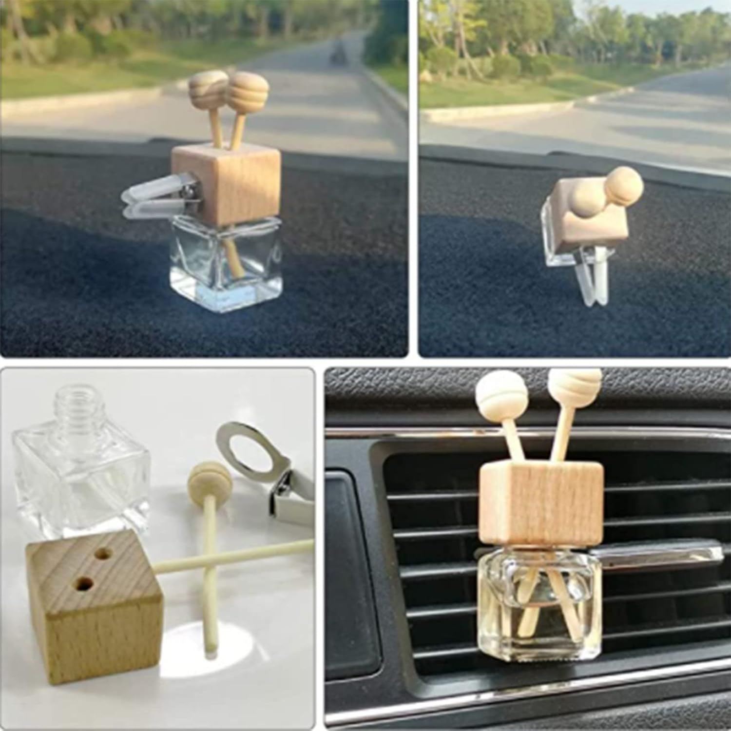 20Pcs Car Perfume Vent Clip Auto Air Outlet Perfume Bottle Remove Odor Essential Oil Diffuser Aroma Fragrance Diffuser image number 2