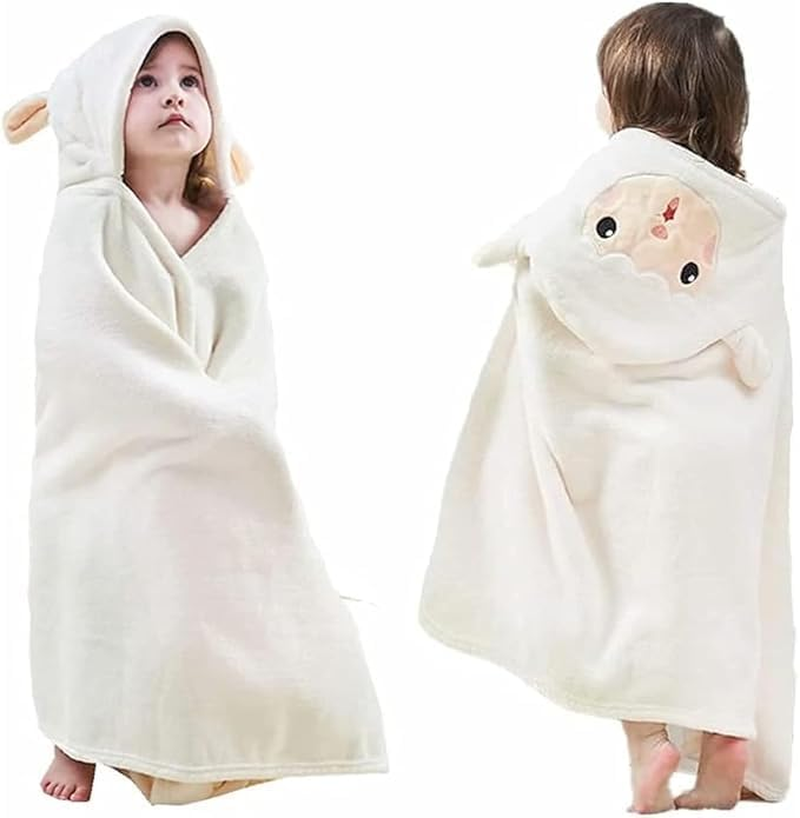 Baby Hooded Bath Towel, Velvet Bath Towels Bathrobe Premium Natural Microfiber Ultra Soft Super Absorbent, Rabbit Design, Newborn Essential- Gift image number 2