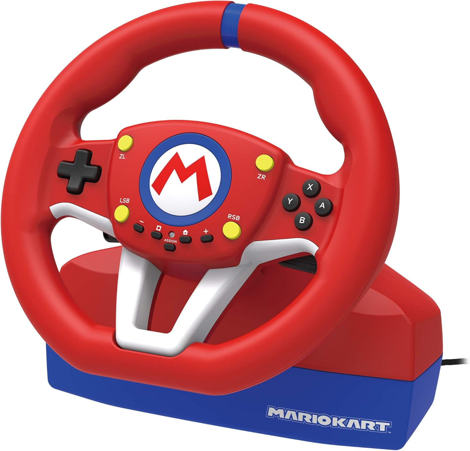 HORI Nintendo Licensed Steering Wheel: Mario Kart Racing Wheel for Nintendo Switch & PC image number 4