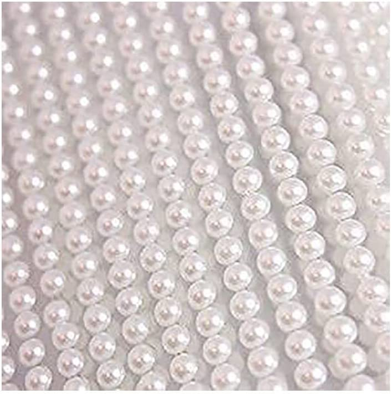 400 Self Adhesive Pearls 6Mm Small round Pearl Stick on Adhesive Beads Embellishment (White) - Burgundy Red image number 5