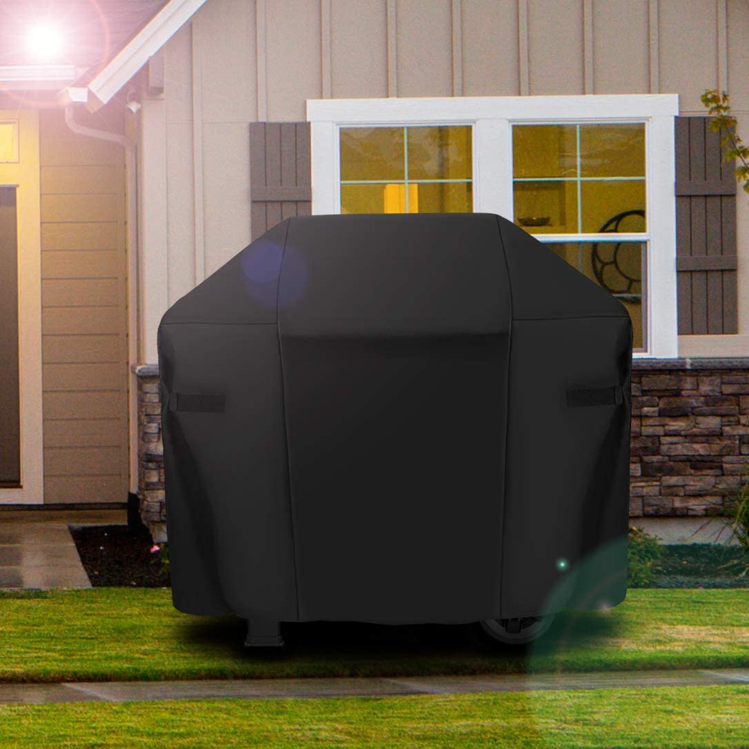 CAB55 BBQ Gas Grill Cover, Heavy Duty Waterproof 600D Polyester Fabric (178CM*56CM*105CM) 7132