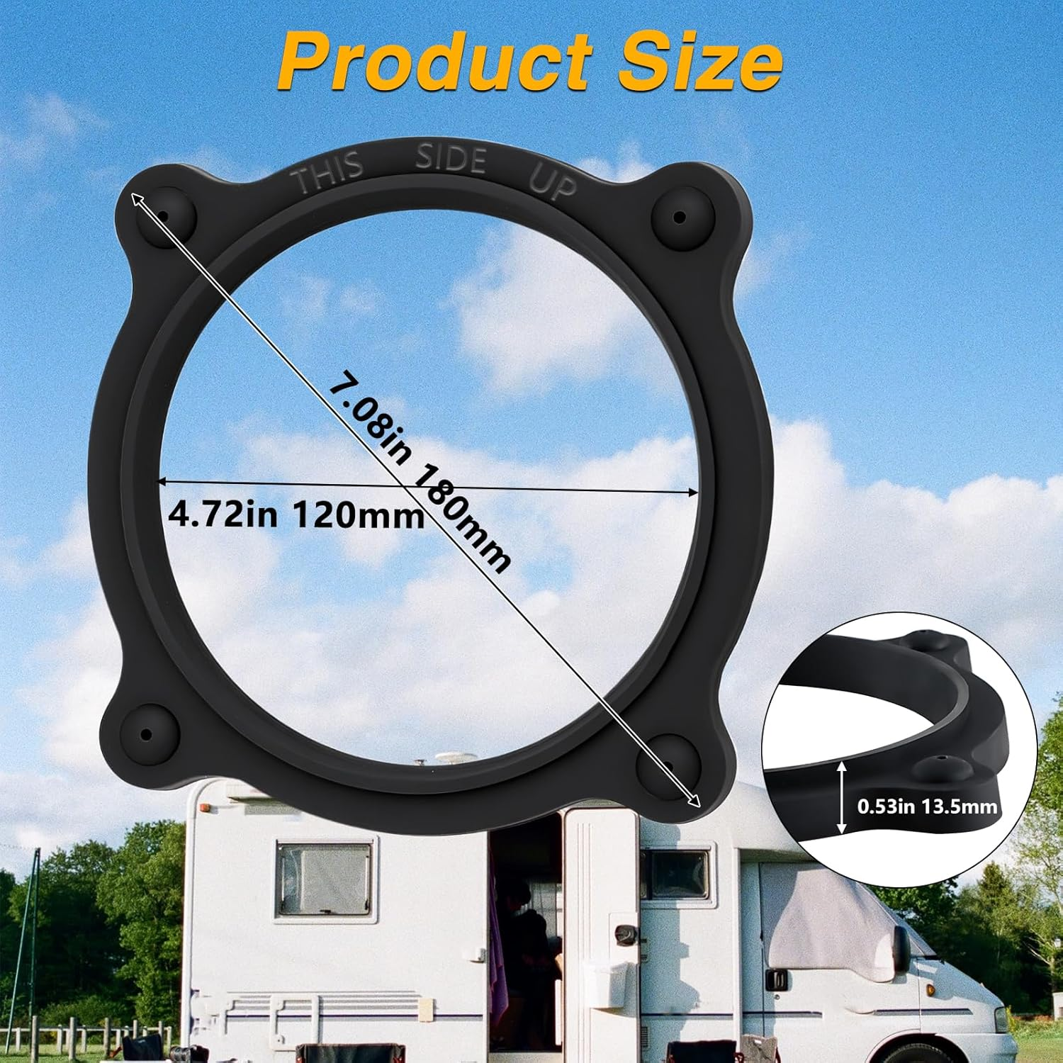 VR Toilet Floor Flange Seal and Mounting Kit Compatible with Dometic/Sealand 506+, 510+, 511H, 706, 806, 2010, 2011 / Vacuflush 606, 647, 648, 709, 1006, 1008, 1047, 1048 Replace#:385310063 image number 3